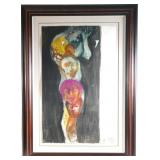 Leonard Baskin (1922-2000). Watercolor