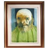 Leonard Baskin Waterclr Portrait Caspar Freidrich