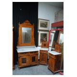 3 pc Victorian marble top bedroom set