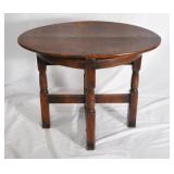 Antique oak Oval side table
