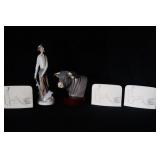 Lladro figures - 5 pcs Bull, Don Quixote...