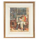 Edgar Bunny 1901 etching " Little Bobs"