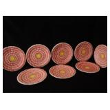 22 Sunflower ceramic & glass  plates
