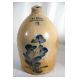 2 Gal Early American salt glazed stoneware jug