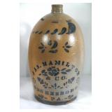 2 Gal Early American salt glazed stoneware jug