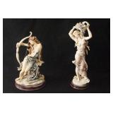 2 Giuseppe Armani Porcelain  figures