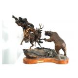 Jerry Anderson (1939-) Bronze - Old Yellowstone