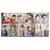 Tsukioka Yoshitoshi (1839-1892) Set 13 Woodblocks