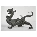 Chinese bronze dragon - winged