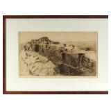 Edward Borein etching #215 "WALPI"