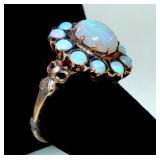 Vintage Opal Cluster Ring