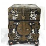 18th c. Korean inlaid jewelry chest