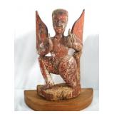 18th century Wood carved Garuda Figure on stand