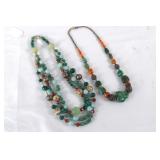 Antique Tibetan Turquoise & Coral Necklaces