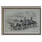 Edward Borein (1872-1945) - etching