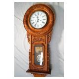 Antique American carved Regulator Clock