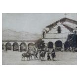 Edward Borein (1872-1945) Mission etching