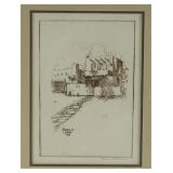 Edward Borein (1872-1945) - etching - Trails End