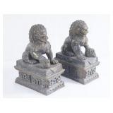Pair Chinese Small Foo Dogs