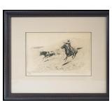 Edward Borein (1872-1945) - etching