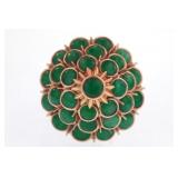 14kt Vintage Jadeite ring -