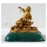 A 19th Russian  Bronze  Sculpture of a boy