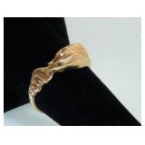 14kt y g "Dolphin" ring & 14kt Diam/gold ring