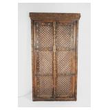 Antique Indonesian wood carved Doorway