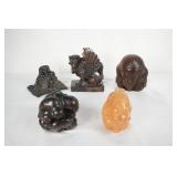 Africa carved figures & game