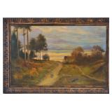 Peder M. Monsted (1859-1941) oil on canvas