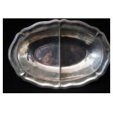 Sandborn Sterling Silver oval Divided Tray