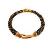 Rare 18kt gold and elephant hair bracelet