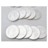 20 Uncirculated 1921 Morgan silver dollars