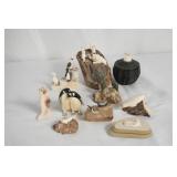 Collection of 6 Alaskan carvings