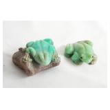 Jadeite green frogs - 2