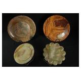 4 Brazilian Agate plates
