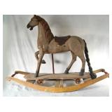 Antique Wood Rocking Horse