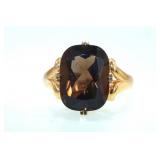 14kt y gold Amethyst (large stone) ring