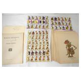 Indonesian puppet prints - Vintage