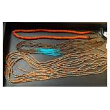Three Native American necklaces