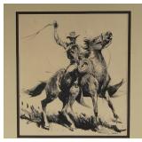 Edward Borein (1872-1945) ink on paper