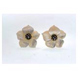 ï¿½Color bloomï¿½ Stephen Dweck mother  pearl earrings