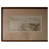 Edward Borein ) "-Dividing the Riders" etching