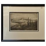Edward Borein (1872-1945) -Arizona Desert  etching