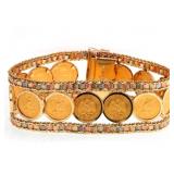 A Outstanding Multi-Gold Coin Bracelet