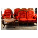 4pc. Living Room Set - Sofa, Settee, table, Chair