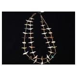 Zuni Bird Fetish necklace, double strand