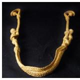 Luis B. Ortega Rawhide leather woven headstall