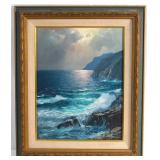 Alexander Dzigurski (American, 1911-1995) Seascape