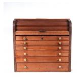 Roll top antique Jewel chest